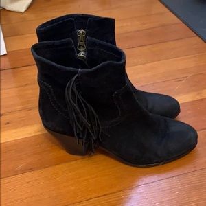 Sam Edelman Suede booty with fringe